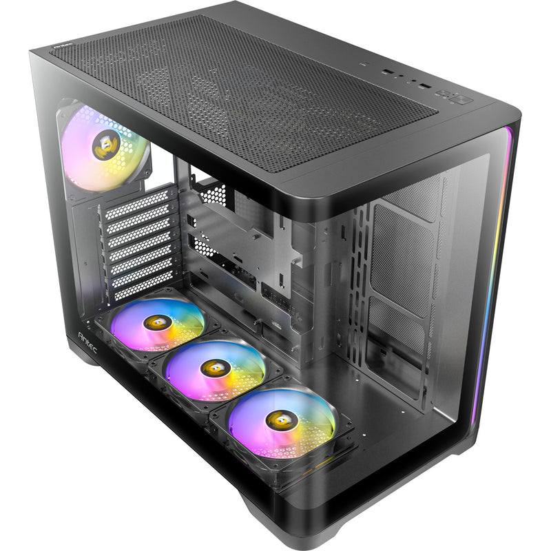 Load image into Gallery viewer, Antec c5 curve argb midi tower behuizing (zwart | 2x usb-a | 1x usb-c | tempered glass)