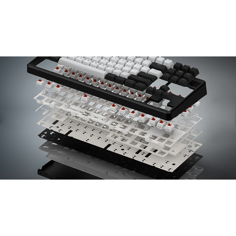 Chargez l'image dans la visionneuse de la galerie, Hator rockfall 3 tkl wireless rgb mechanisch gaming toetsenbord (wit, us lay-out (qwerty), hator aurum orange, 80% (tkl), rgb, pbt keycaps, hotswap, 2.4 ghz bluetooth usb-c)