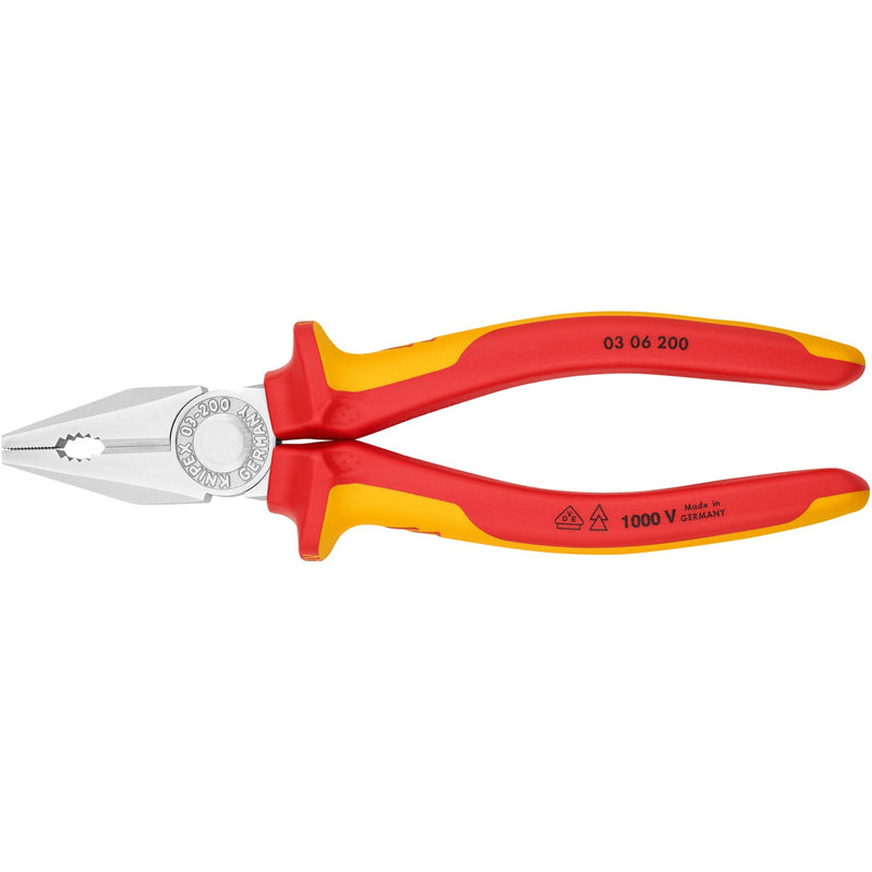 Load image into Gallery viewer, Knipex kombi-tang 03 06 200 vde combinatietang (rood geel, 200mm)