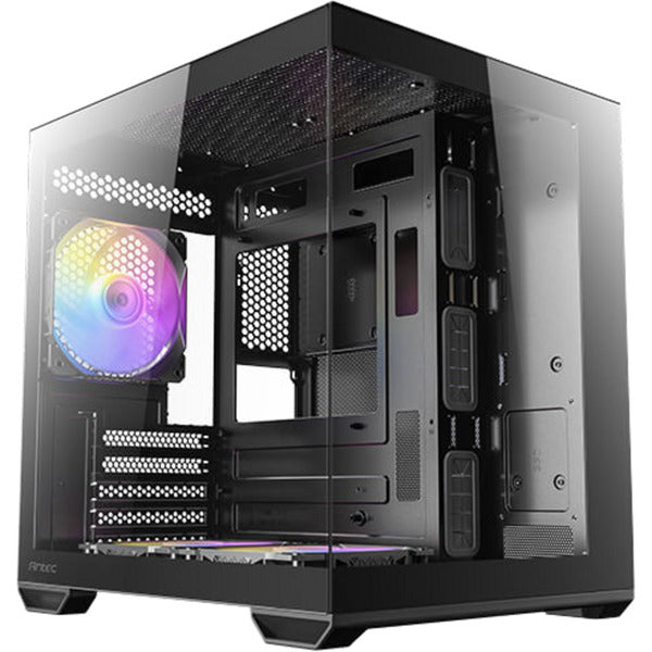 Load image into Gallery viewer, Antec cx60m argb mini tower behuizing (zwart | 3x usb-a | rgb | tempered glass)