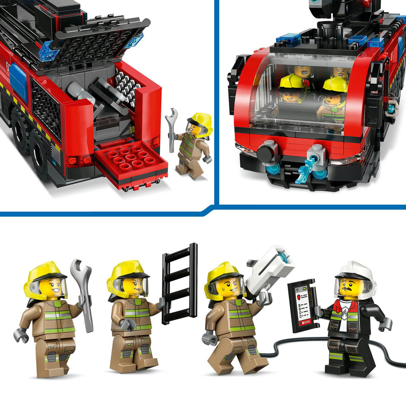 Afbeelding laden in galerijviewer, Lego city - luchthaven brandweertruck constructiespeelgoed (60499)