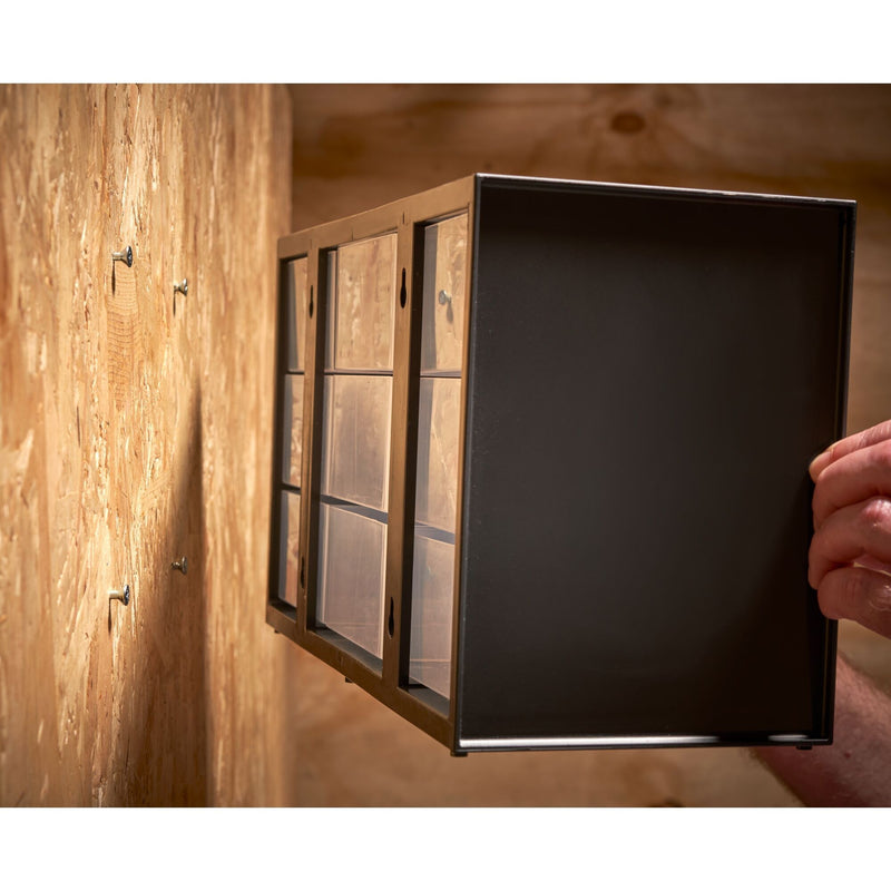 Load image into Gallery viewer, Stanley ladenkastje 9 compartimenten gereedschapsbox (zwart transparant)