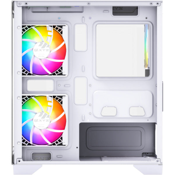 Afbeelding laden in galerijviewer, Xyz pc gear titanium view lite midi tower behuizing (wit | 2x usb-a | tempered glass)