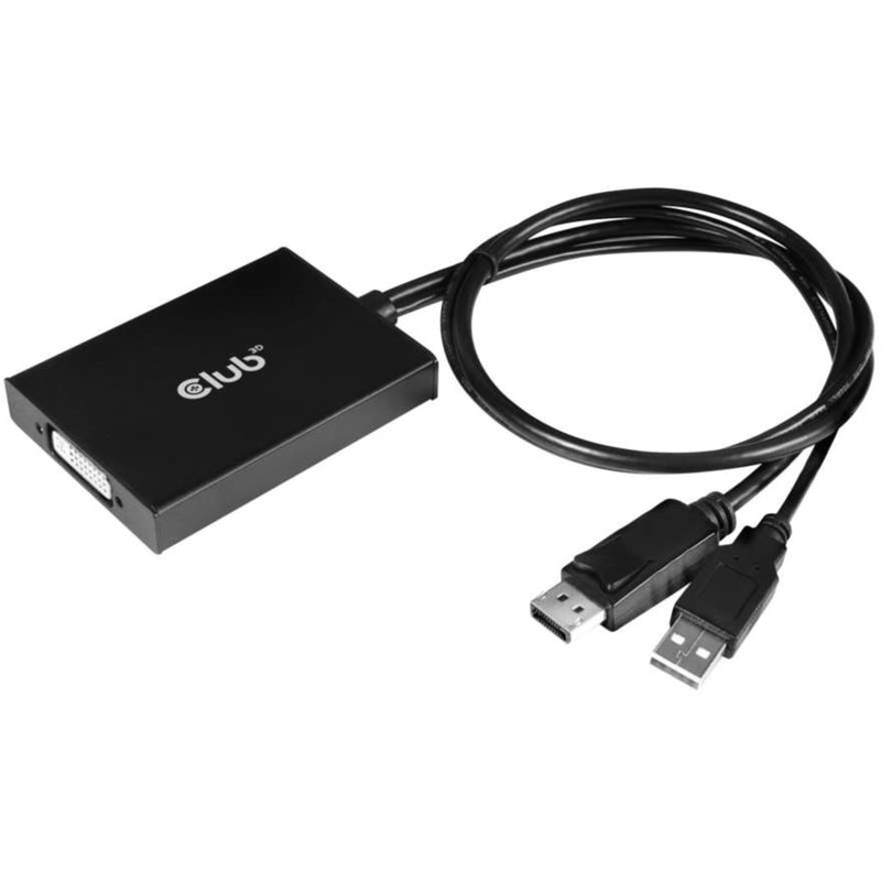 Load image into Gallery viewer, Club 3d displayport to dual link dvi-i active adapter (zwart, displayport to dual link dvi-i active adapter)