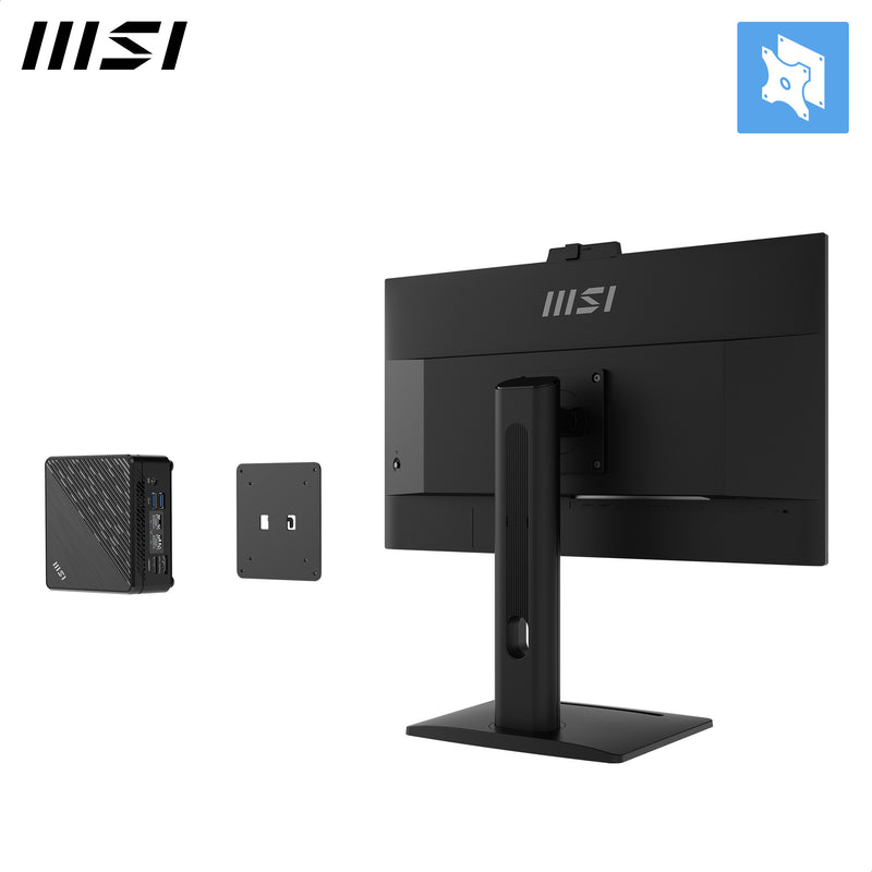 Load image into Gallery viewer, Msi pro mp275qpdg 27 monitor (zwart, 2x hdmi, displayport, 4x usb-a, usb-b, usb-c, rj-45, 100 hz)