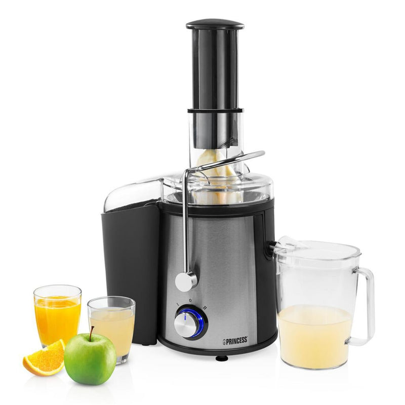 Load image into Gallery viewer, Princess 203040 juice extractor sapcentrifuge (zwart roestvrij staal, vaatwasser geschikte onderelen | 800 w)