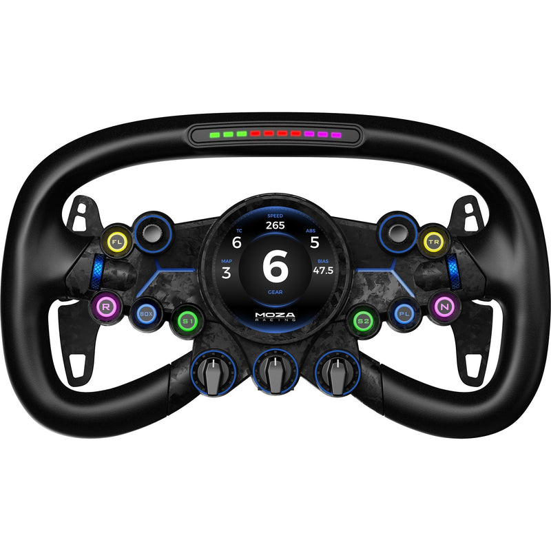 ギャラリービューアに画像をロードする, Moza vision gs stuur add-on (zwart carbon)