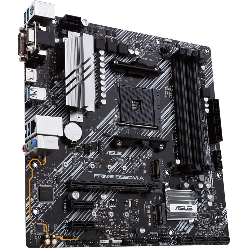 Load image into Gallery viewer, Asus prime b550m-a socket am4 moederbord (raid, gb-lan, sound, µatx)