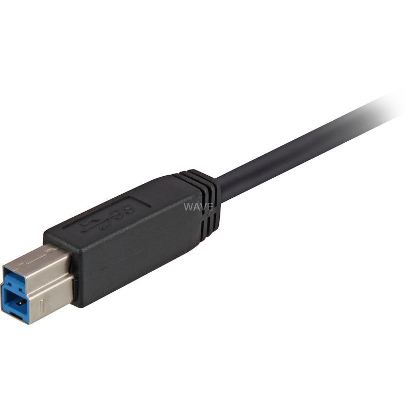 Load image into Gallery viewer, Sharkoon usb-a 3.0 > usb-b kabel (zwart, 2 meter)