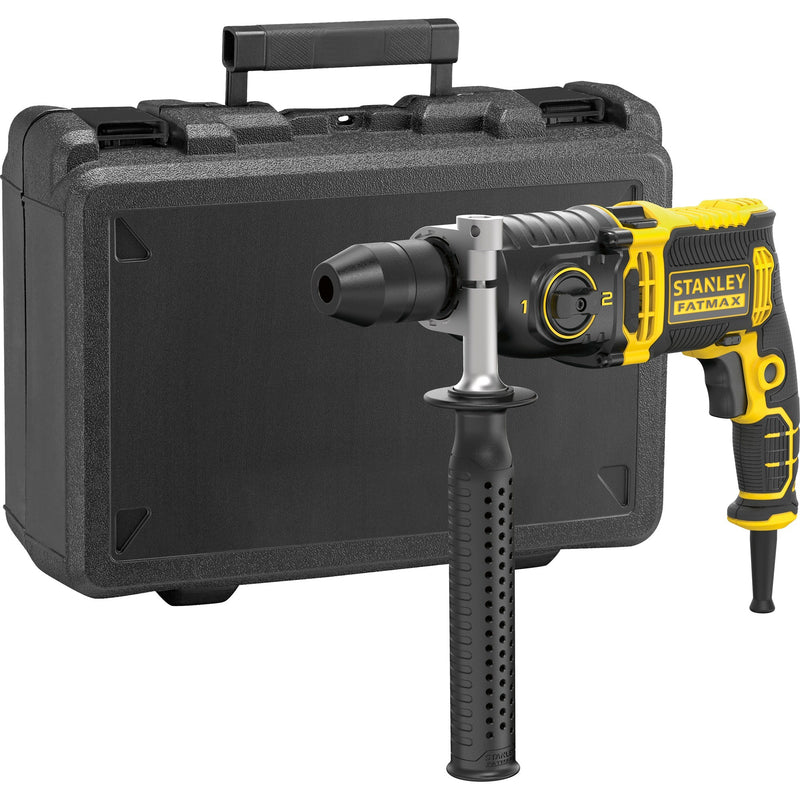 Load image into Gallery viewer, Stanley fatmax 1100w klopboormachine (geel zwart, 2 versnellingen, met koffer)