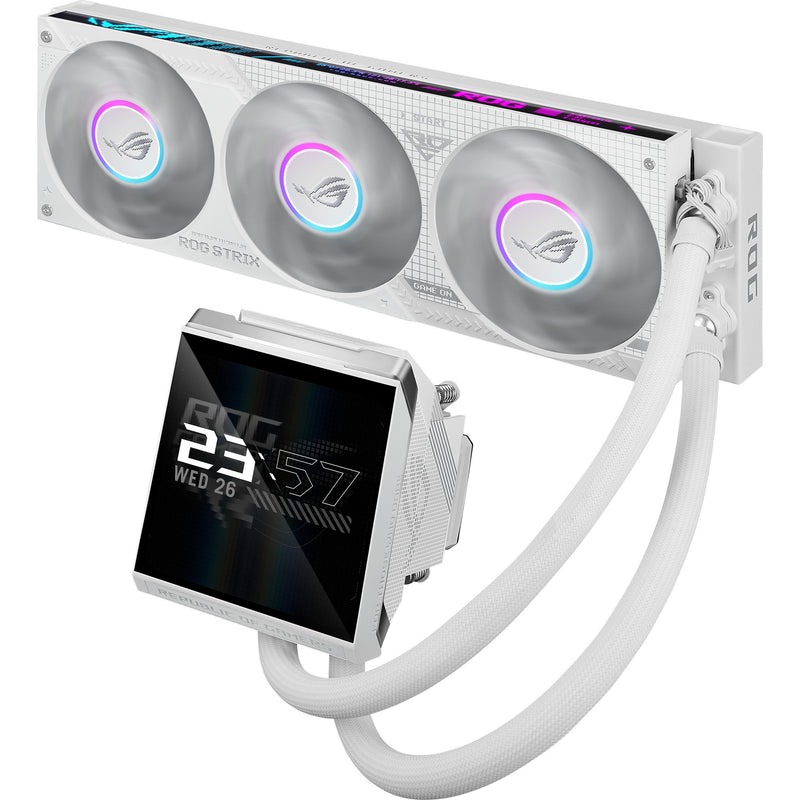 Afbeelding laden in galerijviewer, Asus rog strix lc iv 360 argb lcd waterkoeling (wit, 4-pin pwm)
