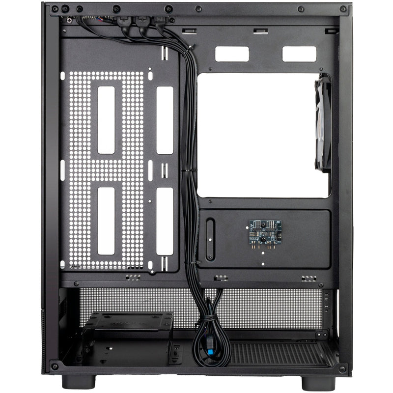 Load image into Gallery viewer, Silverstone lucid 04 mini tower behuizing (zwart | 2x usb-a | 1x usb-c | rgb | tempered glass)
