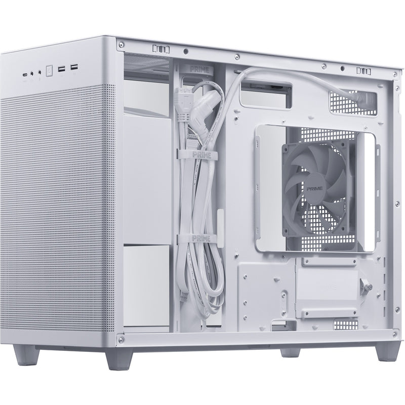 Load image into Gallery viewer, Asus prime ap201 midi tower behuizing (wit | 2x usb-a | 1x usb-c | tempered glass)