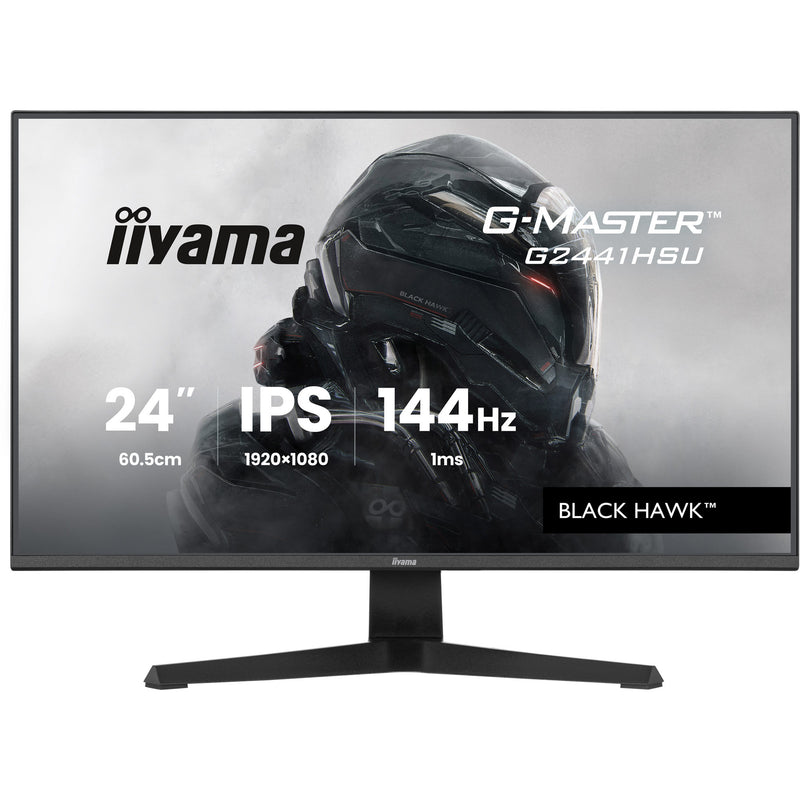 Load image into Gallery viewer, Iiyama g-master black hawk g2441hsu-b1 23.8 gaming monitor (zwart, hdmi, displayport, 2x usb-a, usb-b, 144 hz)