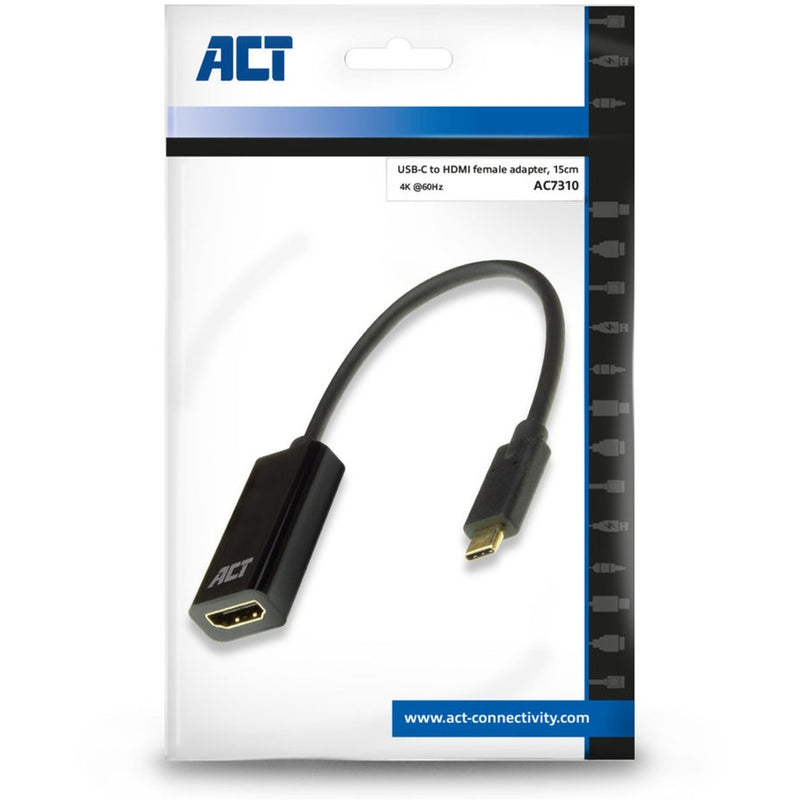 Load image into Gallery viewer, Act connectivity usb-c naar hdmi female adapter (zwart)