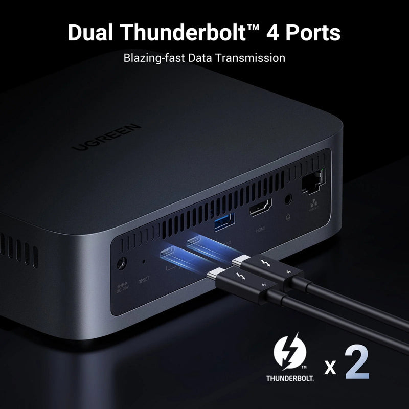 Afbeelding laden in galerijviewer, Ugreen nasync dxp480t plus (grijs, wifi, 1x 10gbe, hdmi, thunderbolt 4 (40 gb s))