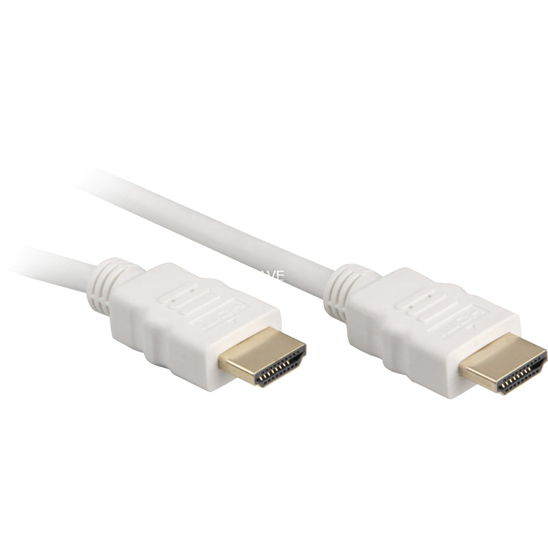 Load image into Gallery viewer, Sharkoon high speed hdmi kabel met ethernet (wit, 1 meter, 4k, verguld)