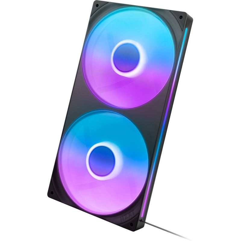 Load image into Gallery viewer, Nzxt f280 rgb core case fans (zwart, 2 stuks, 280 x 140 x 26 mm)