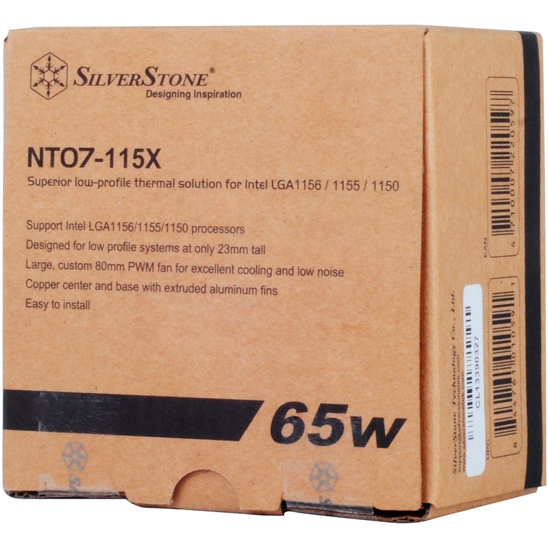 Afbeelding laden in galerijviewer, Silverstone nitrogon nt07-115x cpu-koeler (pwm-aansluiting, ultra low profile)