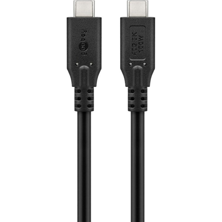 Afbeelding laden in galerijviewer, Goobay usb-c 4.0 > usb-c kabel (zwart, 1 meter)