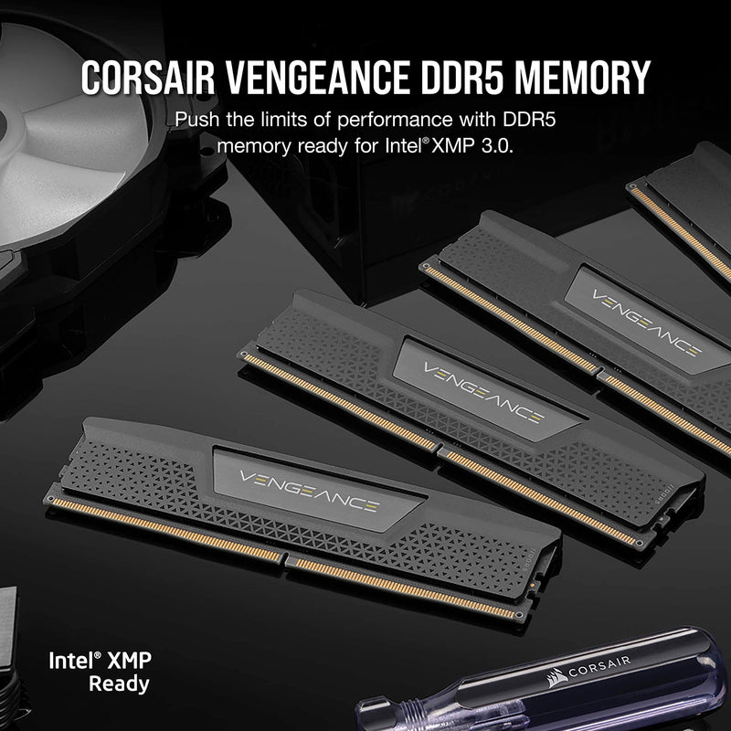 Load image into Gallery viewer, Corsair vengeance 32 gb ddr5-6000 (2x 16 gb) werkgeheugen (zwart, cmk32gx5m2b6000c38, xmp 3.0)