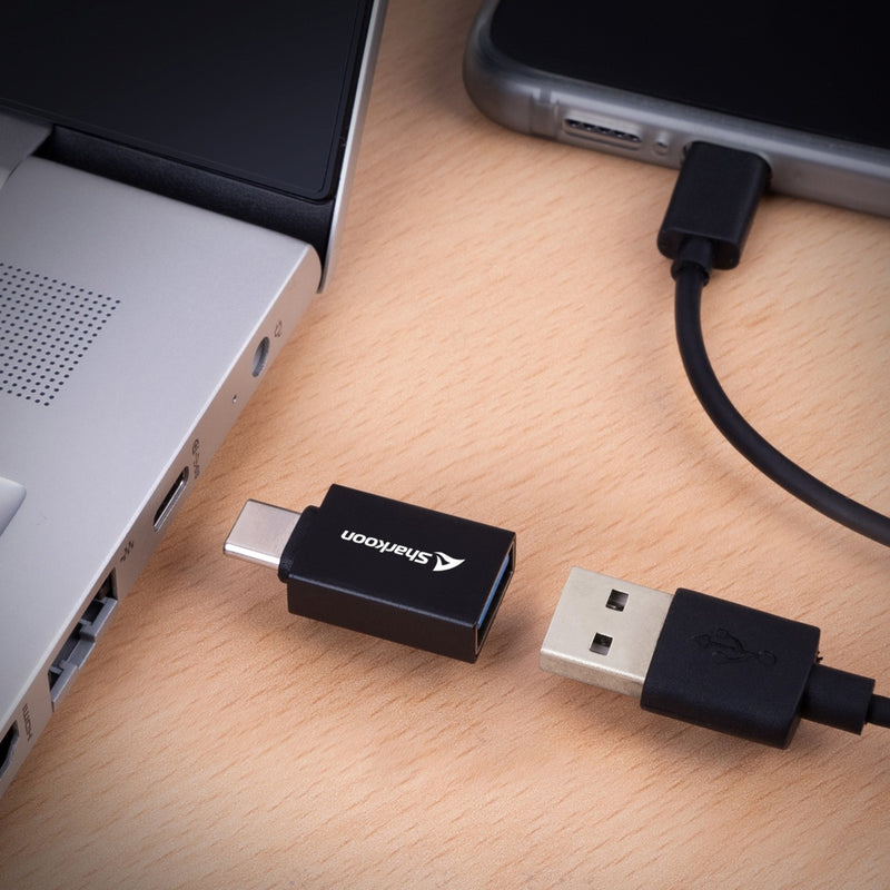 Load image into Gallery viewer, Sharkoon officepal usb-c adapters (zwart)