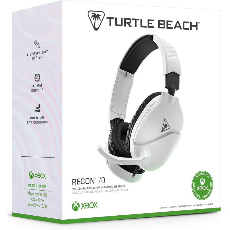 Load image into Gallery viewer, Turtle beach ear force recon 70x white (2024) over-ear gaming headset (wit, xbox series x|s, xbox one, ps4, ps5, switch, pc, mobile)