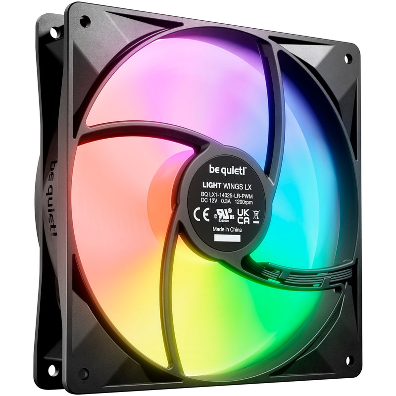 Load image into Gallery viewer, Be quiet! light wings lx pwm rgb case fans (zwart, 3 stuks, 140 x 140 x 25 mm)