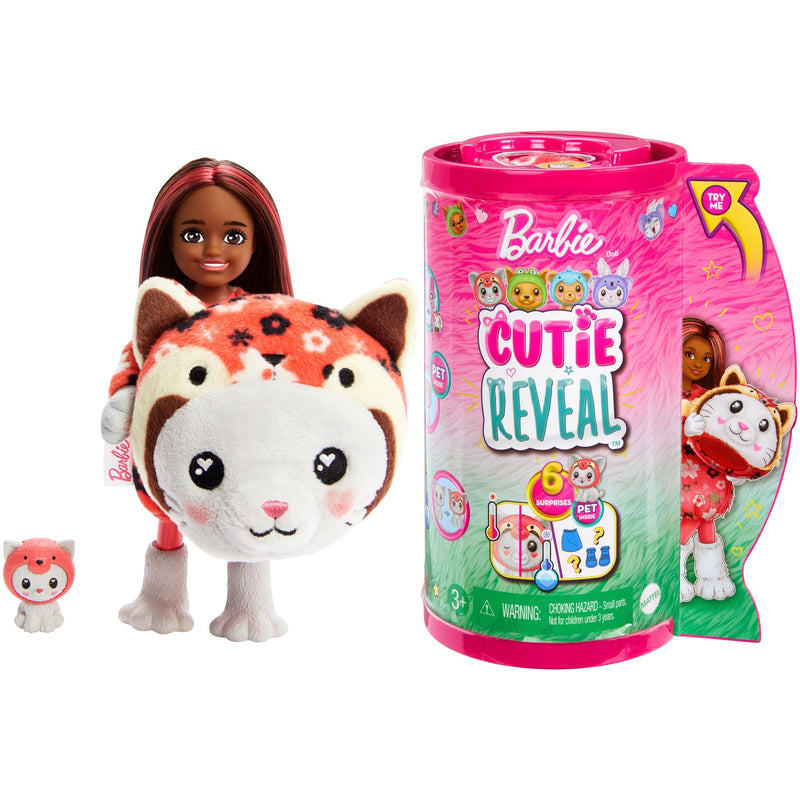 Load image into Gallery viewer, Barbie cutie reveal chelsea - costume cuties serie - kitty red panda pop
