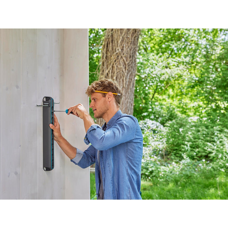 Load image into Gallery viewer, Gardena combisystem gereedschapsrek flex houder (donkergrijs turquoise)