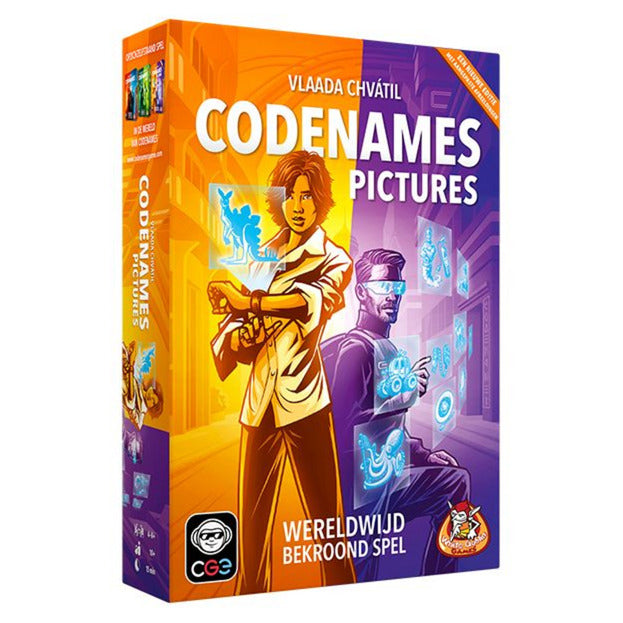 Cargue la imagen en el visor de la galería, White goblin games wgg codenames pictures kaartspel (nederlands, 2 - 8 spelers, 15 minuten, vanaf 10 jaar)