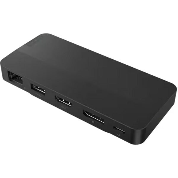 Afbeelding laden in galerijviewer, Lenovo usb-c-travel dock voor 2 schermen (met adapter) dockingstation (zwart)