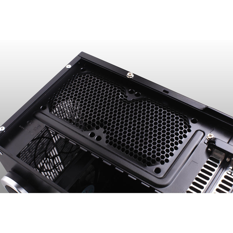 Load image into Gallery viewer, Silverstone grandia gd07b htpc behuizing (zwart | 2x usb-a)