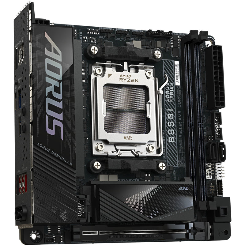 Load image into Gallery viewer, Gigabyte b850i aorus pro socket am5 moederbord (zwart, raid, 2.5gb-lan, wi-fi 7, bt, sound, mini-itx)