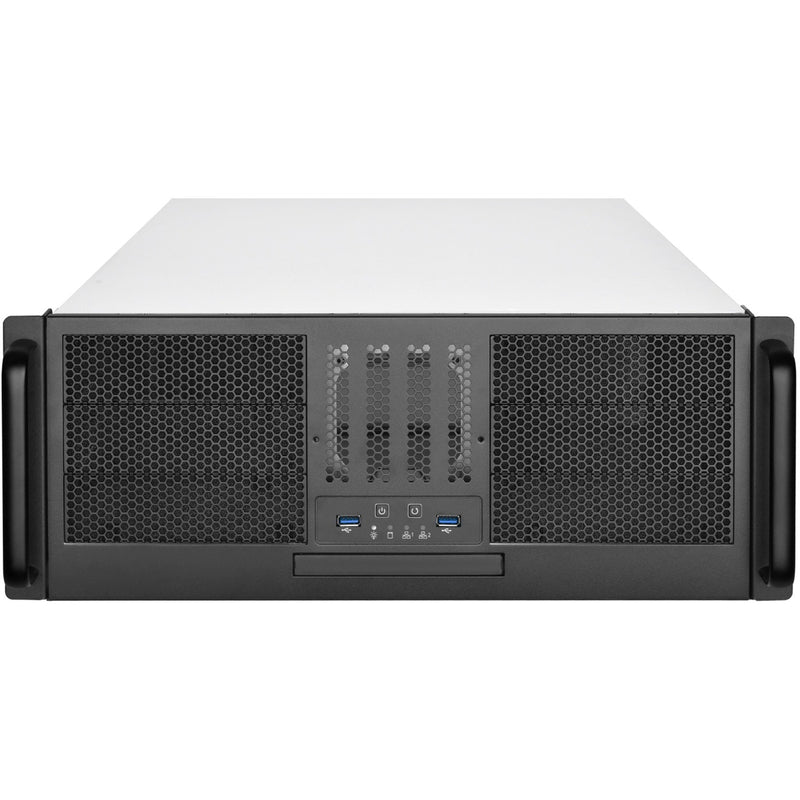 Load image into Gallery viewer, Silverstone rm41-506 rack behuizing (zwart | 2x usb-a 3.2 (5 gbit s))