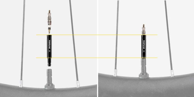 Load image into Gallery viewer, Topeak ventiel verlenger set frans 28mm