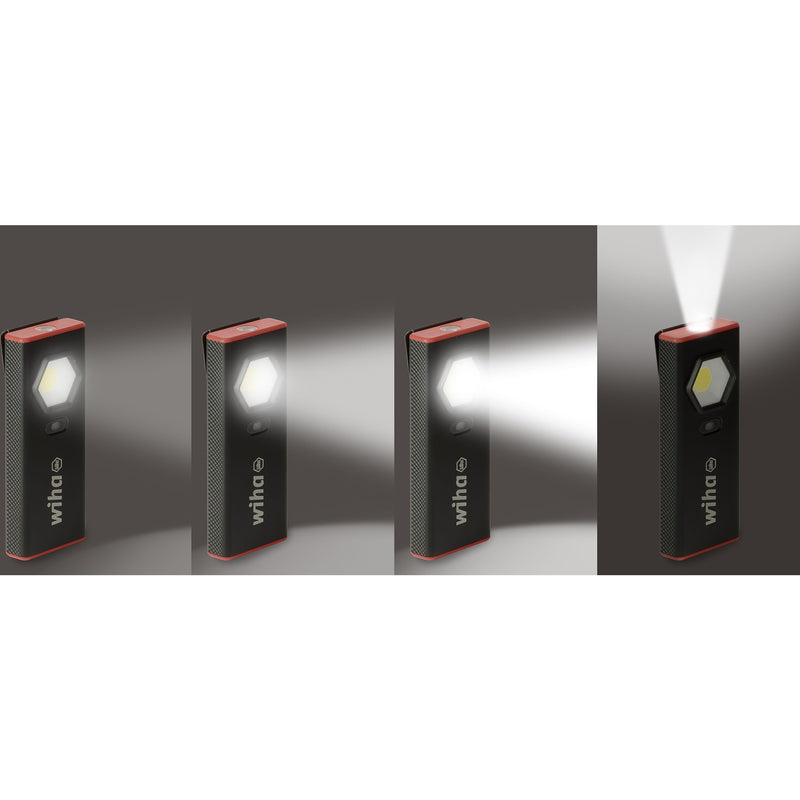Load image into Gallery viewer, Wiha handlamp 1.200 lm zaklamp (zwart rood, 80-1200lm)