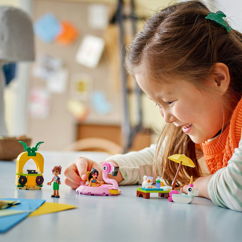 Load image into Gallery viewer, Lego friends - zwembadfeestje met flamingo en eenhoorn constructiespeelgoed (42658)