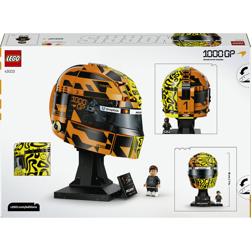Cargue la imagen en el visor de la galería, Lego editions mclaren mastercard f1 team helm van lando norris bouwpakket voor kinderen 43023