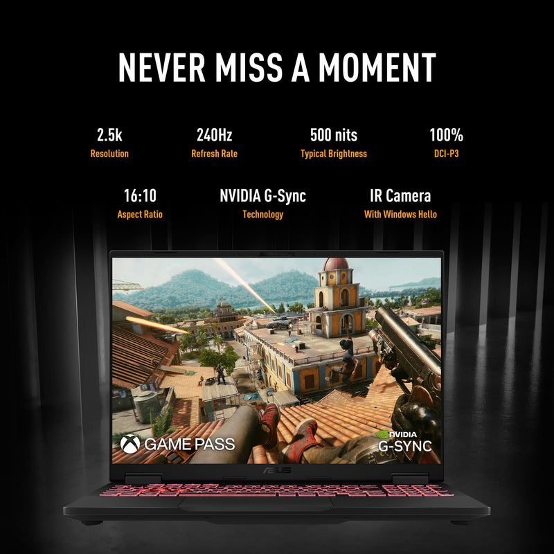 ギャラリービューアに画像をロードする, Asus tuf gaming a18 fa808up-s8011w 18 gaming laptop (zwart grijs | r7 260 | rtx 5070 | 16 gb | 1 tb ssd)