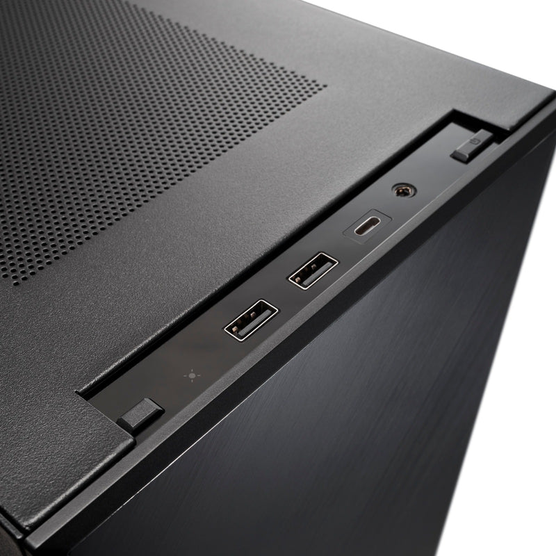 Load image into Gallery viewer, Silverstone sugo 17 mini tower behuizing (zwart | 2x usb-a | 1x usb-c)