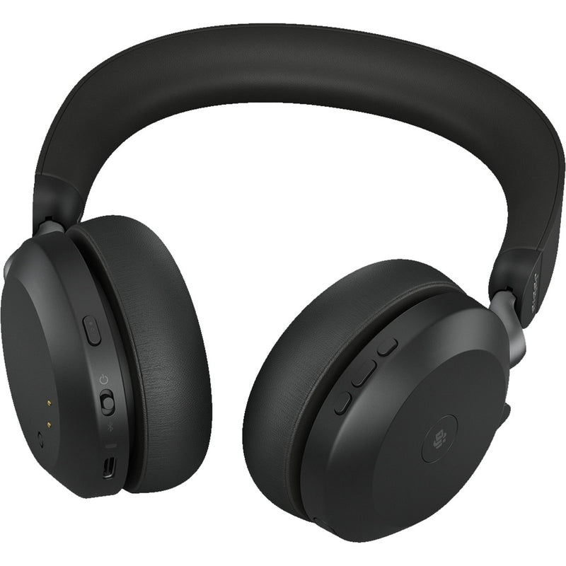 Load image into Gallery viewer, Jabra evolve2 75 on-ear headset (zwart, link380c, microsoft teams)