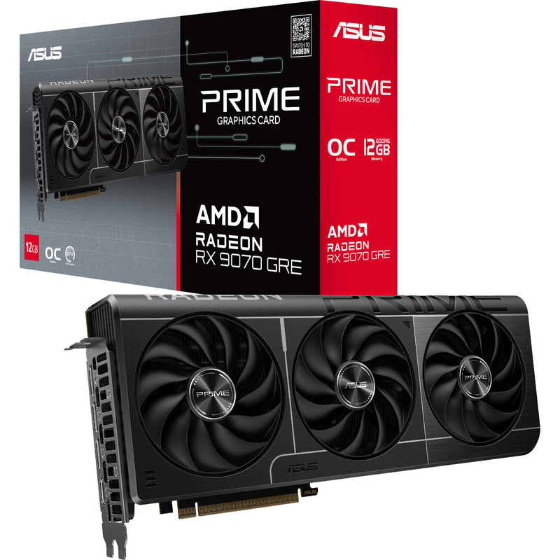 Chargez l'image dans la visionneuse de la galerie, Asus prime radeon rx 9070 gre grafische kaart (grijs, 3x displayport, 1x hdmi)