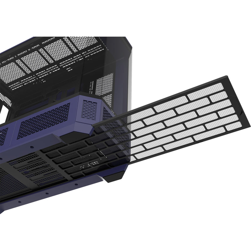 Load image into Gallery viewer, Thermaltake view 600 tg future dusk big tower behuizing (paars zwart | 2x usb-a | 1x usb-c | tempered glass)