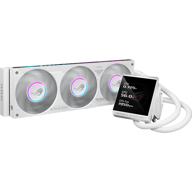 Afbeelding laden in galerijviewer, Asus rog strix lc iv 360 argb lcd waterkoeling (wit, 4-pin pwm)
