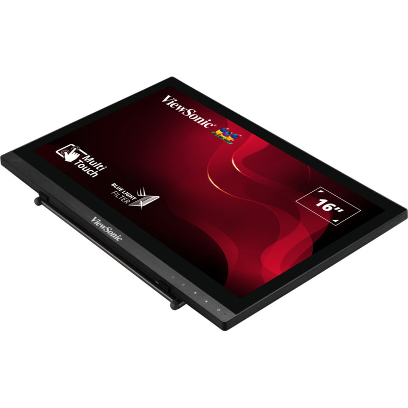 Cargue la imagen en el visor de la galería, Viewsonic 10-point touchscreen monitor td1630-3 16 (zwart, 1x hdmi, vga, usb-b)