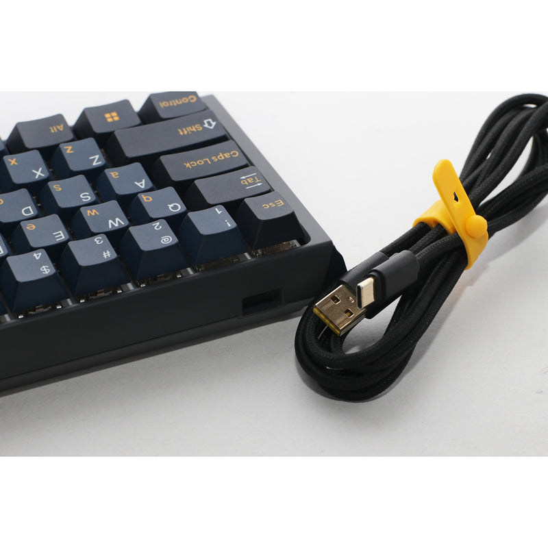 Load image into Gallery viewer, Ducky one 3 pro mini, gaming toetsenbord (zwart, us lay-out, cherry mx2a blue, rgb led, double-shot pbt, quack mechanics, 60%, hot swap)