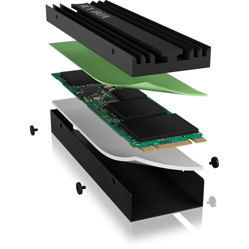 ギャラリービューアに画像をロードする, Icy box ib-m2hs-ps5 heatsink (zwart, m.2 ssd koellichaam voor playstation 5)