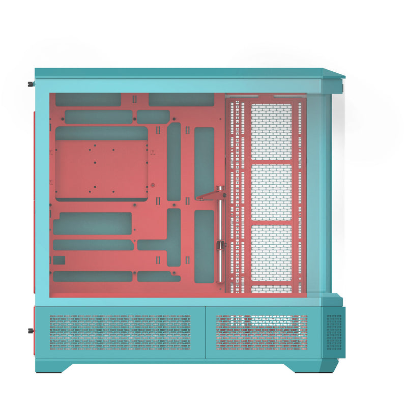 ギャラリービューアに画像をロードする, Thermaltake view 600 tg mint strawberry big tower behuizing (mint bes | 2x usb-a | 1x usb-c | tempered glass)