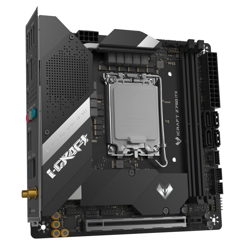 Laden Sie das Bild in Galerie -Viewer, Maxsun ms-icraft z790 itx wifi socket 1700 moederbord (zwart, raid, 2.5 gb-lan, wlan, bt, sound, mini-itx)